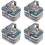 4Pcs Multi Color Tinplate Cookie Tin Durable Holiday Candy Storage Box 7