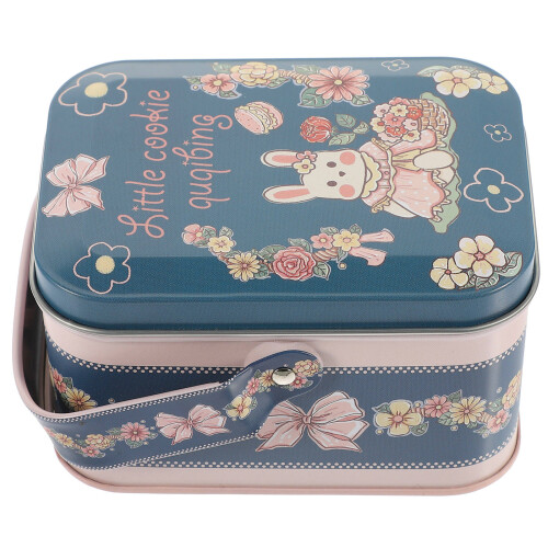 4Pcs Multi Color Tinplate Cookie Tin Durable Holiday Candy Storage Box 2