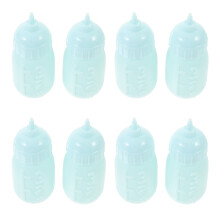 30Pcs Sky-Blue Baby Doll Bottle Accessories Durable Plastic Toy Set