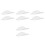 8Pcs Plastic Floating Storage Shelves Wall Mounted Decoration Shelves 8