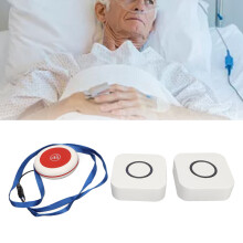 Wireless Caregiver Pager 2 for 1 Long Range Transmission with Adjustable Volume