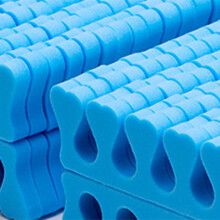 100pcs Blue Sponge Toe Separators for Manicure and Pedicure Spacing
