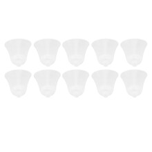10PCS White M Silicone Ear Tips - Easy Clean Antistatic Earplugs