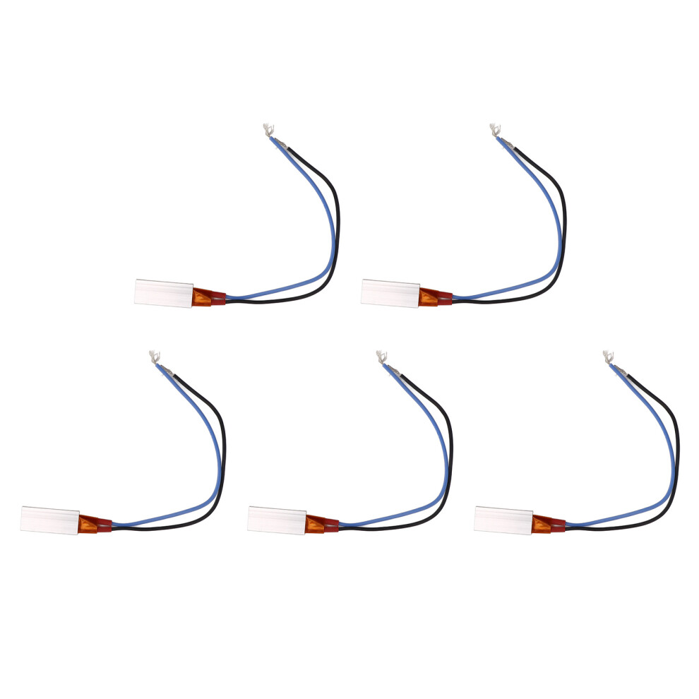 5Pcs Ptc Heating Element 9W Aluminum Shell 170C Cable Blue/Black 7681372786636