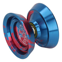 Alloy Professional Unresponsive Yoyo Toy with Strings for Boys Red Blue
