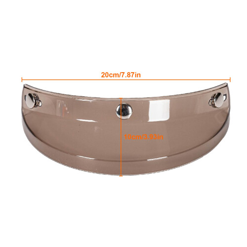 Motorcycle Flip Up Helmet Open Face Shield 3 Snap Buttons Windproof High Safety 1