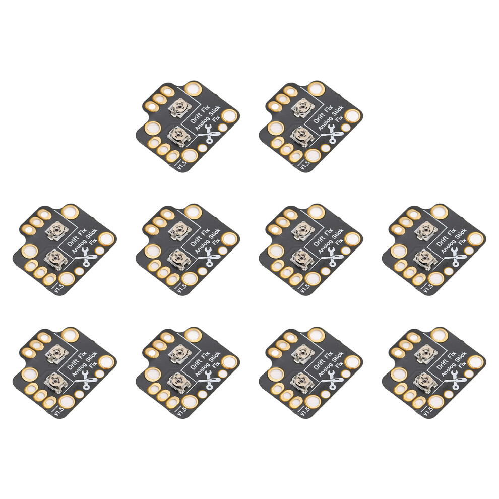 10Pcs Gamepad Joystick Drift Fix Board For Console Controllers 3D Analog Black 4921372788210