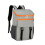 Food Container Large Capacity Cooler Backpack-Gray with orange 1