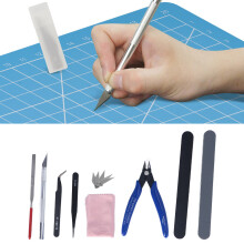 Precision Crafting Tool Kit with Knife Pliers Tweezers for Models