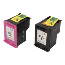 2er Pack 63XL Schwarze Hochleistungstintepatronen für OfficeJet & Envy Serien