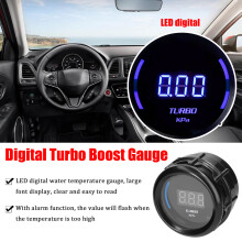 Digital 52mm Turbo Boost Gauge 1.0-2.0kPa with Alarm for Cars & Motorcycles