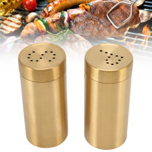 Edelstahl-Salz- und Pfefferstreuer 120 ml, 2er Set, rostfreie Gewürzgläser