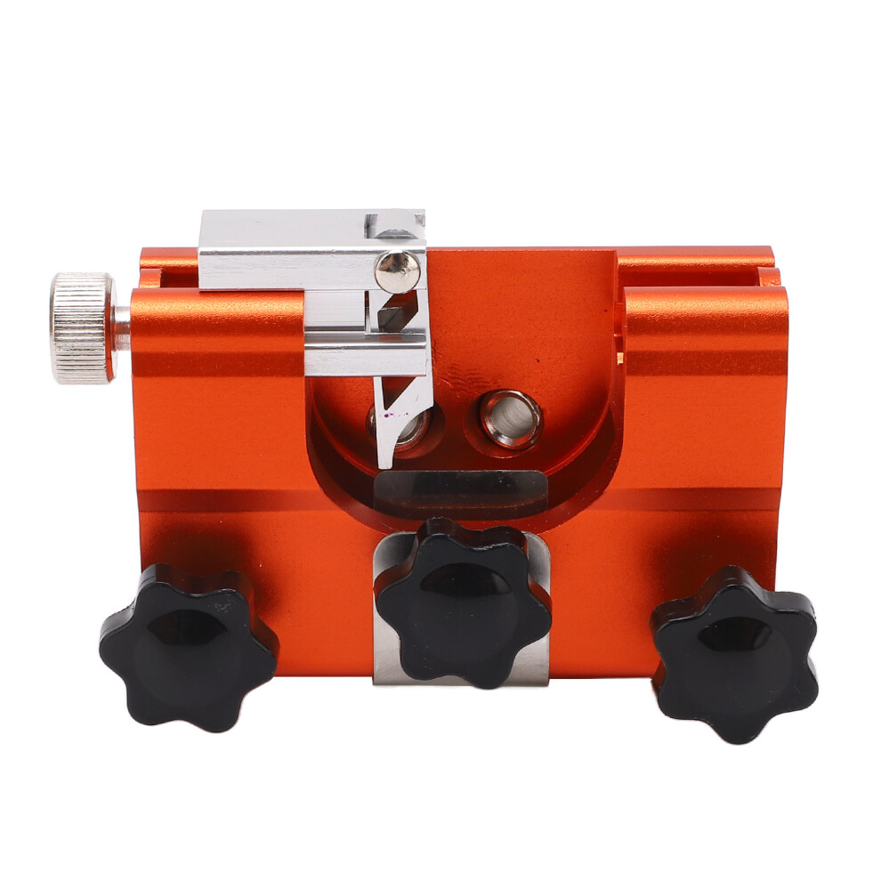 Portable Hand Crank Chainsaw Sharpener Jig Stainless Steel Orange 7661372798853