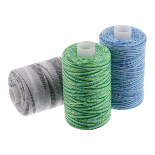 12Stk Nähfaden Polyester Für DIY Leder- Und Stoffprojekte