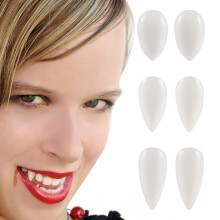 6Paare Mehrfarbige Halloween Cosplay Fake Teeth Party Zähne Zubehör