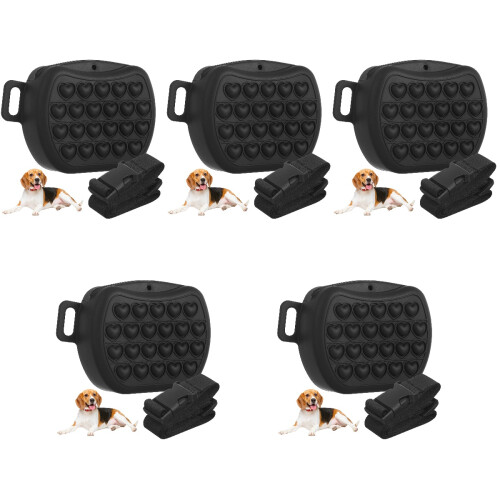 5Stk Schwarze Silikon Snackbeutel Für Outdoor Training 2
