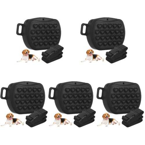 5Stk Schwarze Silikon Snackbeutel Für Outdoor Training 1