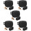 5Stk Schwarze Silikon Snackbeutel Für Outdoor Training 8