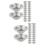 800Pcs Silver Foil Cupcake Liners Egg Tart Baking Cups for Home Bakery 9