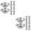 800Pcs Silver Foil Cupcake Liners Egg Tart Baking Cups for Home Bakery 8