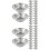 800Pcs Silver Foil Cupcake Liners Egg Tart Baking Cups for Home Bakery 7