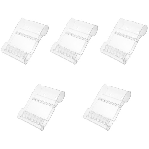 5Sets Kompakter Friseurscherenhalter Transparent Stabil & Vielseitig 2