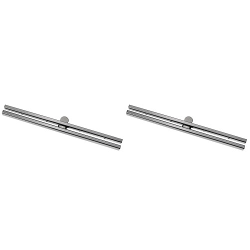 2Stk Rustfreier Purse Frame Metall Grau Für Handtaschen DIY 1
