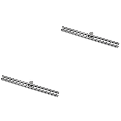 2Stk Rustfreier Purse Frame Metall Grau Für Handtaschen DIY 2