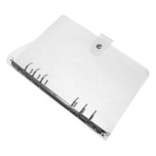 2Stk Wasserdichter PVC Notizbuch Schutz Mit 6 Loch Binder Transparent