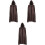 3Stk Herren Halloween Mittelalter Cape Umhang Cosplay 5
