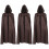 3Stk Herren Halloween Mittelalter Cape Umhang Cosplay 6