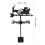 2Pcs Black Iron Weather Vane Decorative Yard Wind Direction Indicator 6