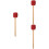 3Stk Percussion Drumsticks Rot, Holzgriff, Robust Und Komfortabel 8