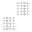 60Pcs Transparent Window Treat Boxes White Paper Macaron Packaging 6