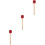 3Stk Percussion Drumsticks Rot, Holzgriff, Robust Und Komfortabel 7