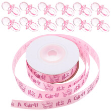 500Stk Mini Baby Deko Rosa Acryl Baby Shower Spiele Zubehör