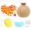 3Sets DIY Vase Holz Blumenarrangement Für Desktop 1