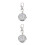 2Stk Schuluhr Kinder Zinklegierung Silber Große Geschenk 4