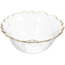 3Stk Große Glasschalen Servierschale Transparent Für Salat Und Dessert