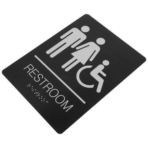 5Stk Rollstuhl Wc Schild Unisex Toilettenschild 2