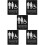 5Stk Rollstuhl Wc Schild Unisex Toilettenschild 10