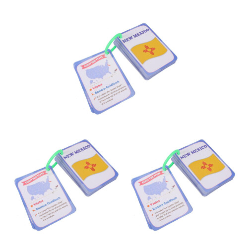 3Sets Us State Flags Lernkarten Aus Bunt Kinder 2