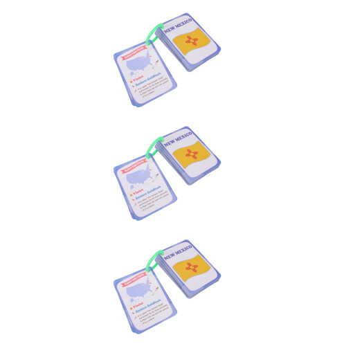 3Sets Us State Flags Lernkarten Aus Bunt Kinder 1