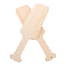 8Stk Unbemalte Holzpaddel Beige Für Studententeams Clubs DIY Und