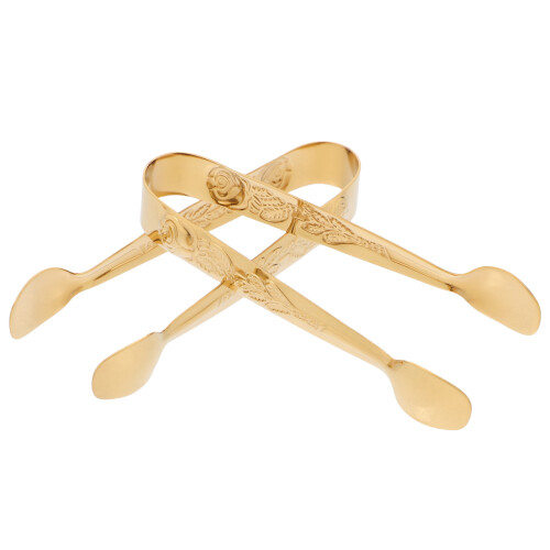 6Stk Mini Servierzangen Gold Für Appetizer Eiswürfel