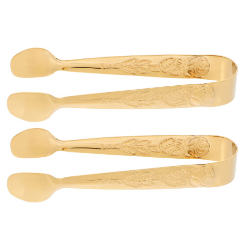 6Stk Mini Servierzangen Gold Für Appetizer Eiswürfel 1