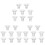 24Pcs Comfortable White Silicone Flange Inserts for Breast Pumps 4