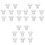 24Pcs Comfortable White Silicone Flange Inserts for Breast Pumps 5