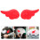 2Pairs Red Plastic Motorcycle Wings Adorable Accessories 11