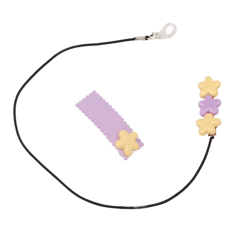 Hearing Aids Lanyard Clip for Children Cute Floral Nylon Silicone Portable
